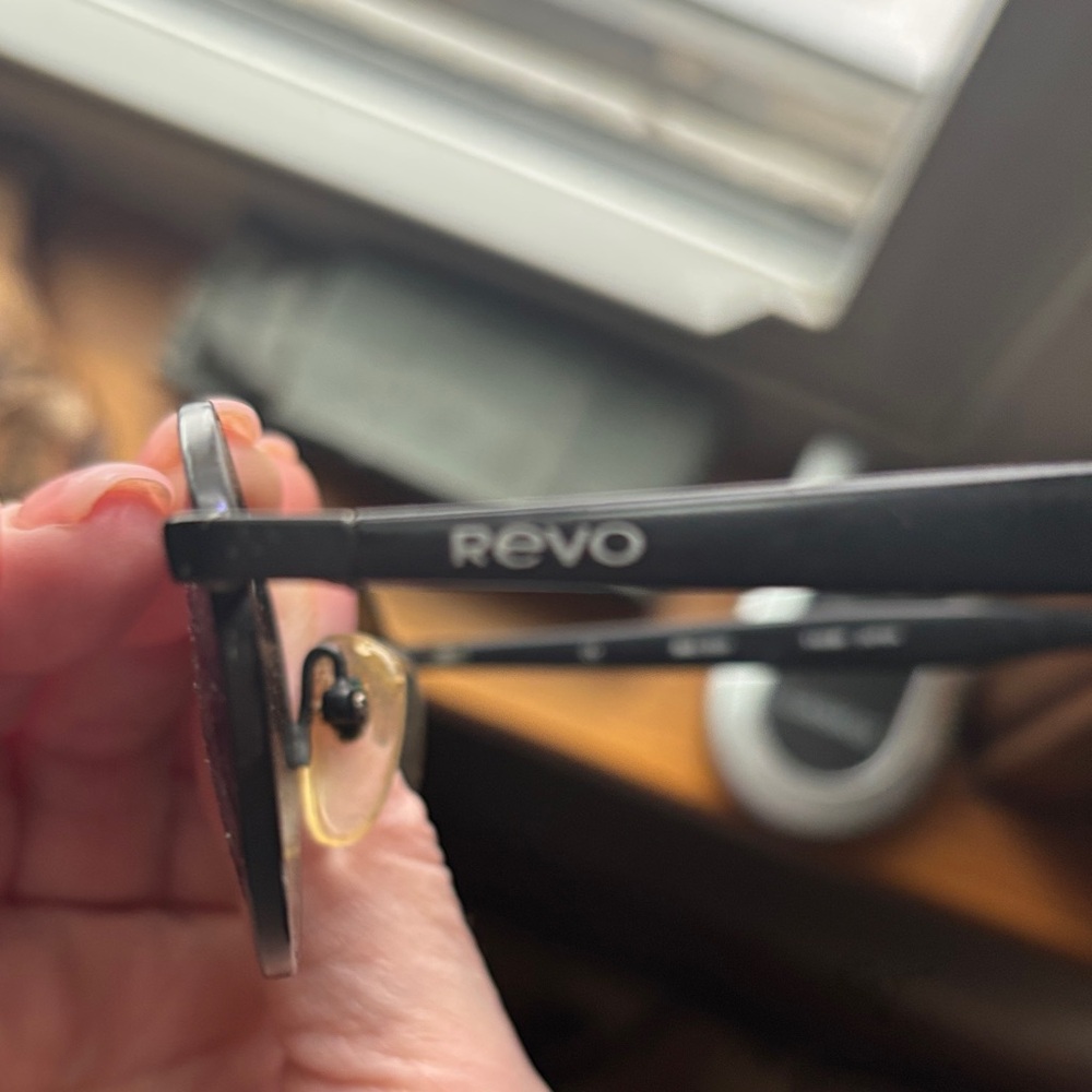 Vintage REVO Sunglasses with Black Frame and Vibrant Mirror Blue Lenses - Picture 3 of 5